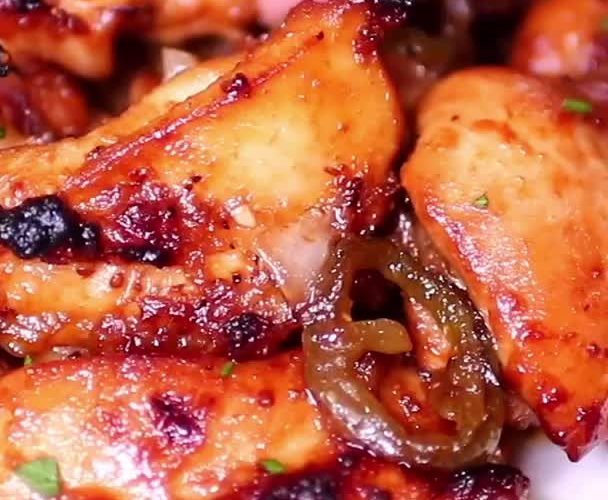 Chicken Thigh Recipe, Easy Honey Garlic Baked Chicken Thighs Recipe